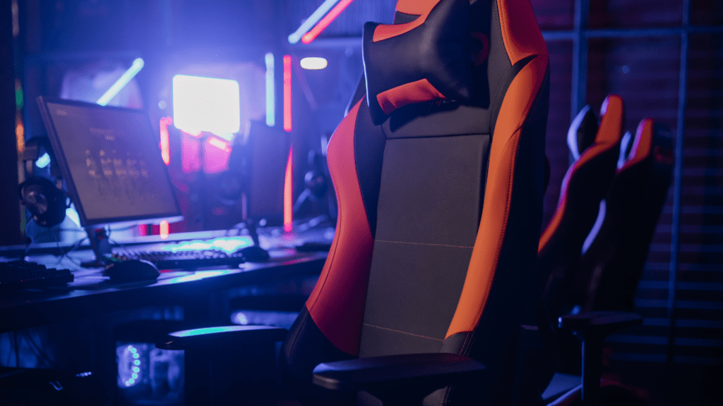 An Orange Gaming Chair