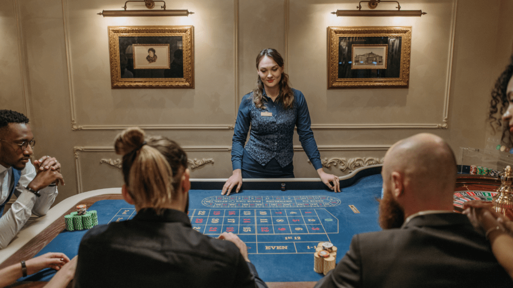 Group of people betting on sports gamble