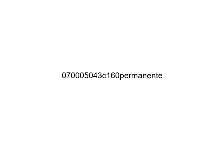 070005043c160permanente