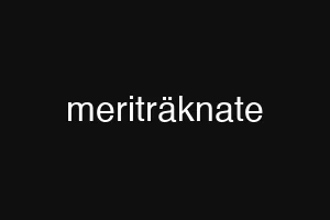 meriträknate