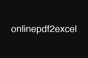 onlinepdf2excel